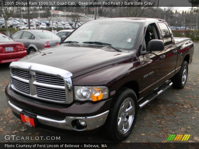 2005 Dodge Ram 1500 SLT Quad Cab in Deep Molten Red Pearl