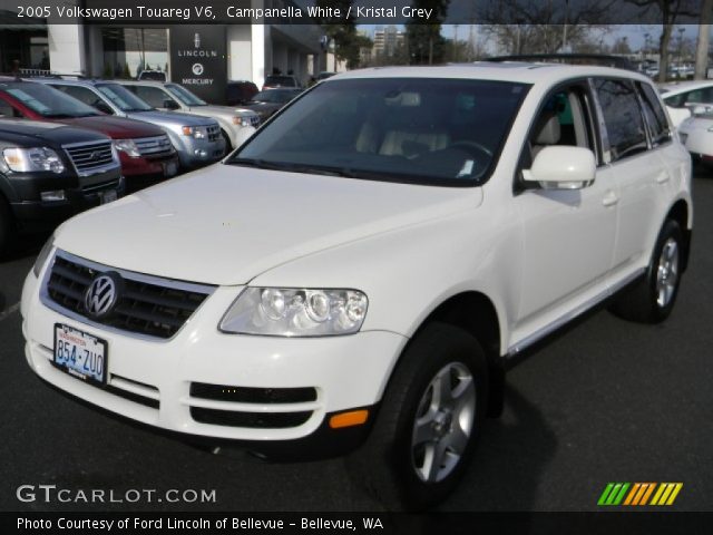 2005 Volkswagen Touareg V6 in Campanella White