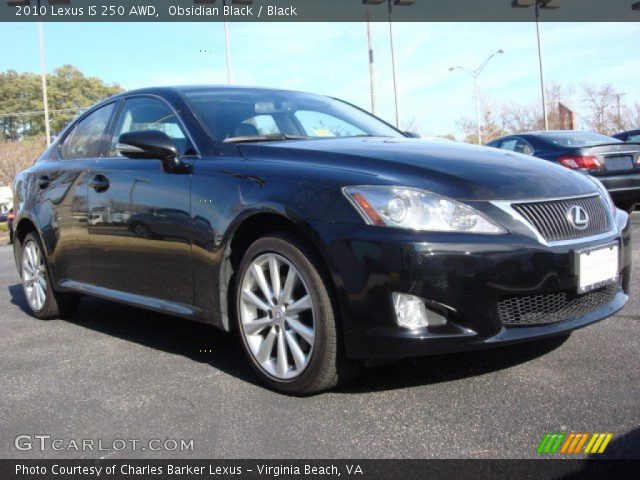 2010 Lexus IS 250 AWD in Obsidian Black