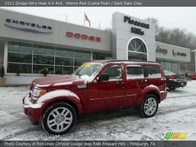 2011 Dodge Nitro Heat 4.0 4x4 in Inferno Red Crystal Pearl