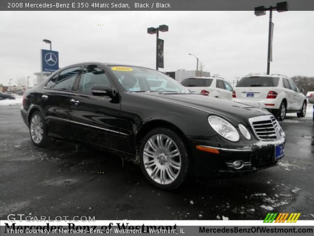 2008 Mercedes-Benz E 350 4Matic Sedan in Black