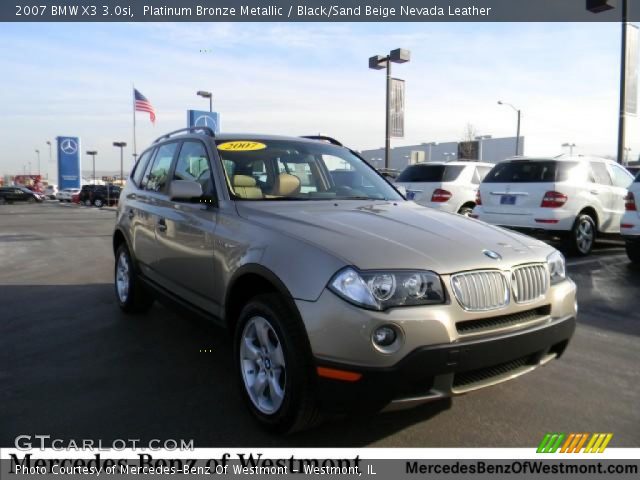 2007 BMW X3 3.0si in Platinum Bronze Metallic