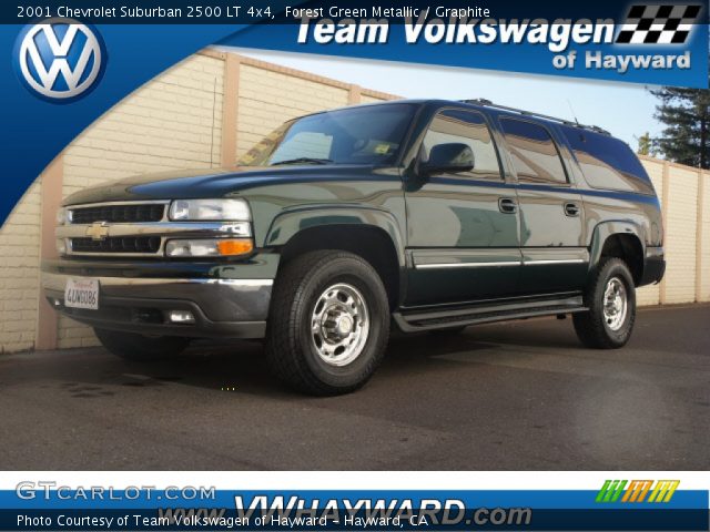 2001 Chevrolet Suburban 2500 LT 4x4 in Forest Green Metallic