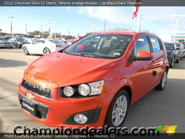 2012 Chevrolet Sonic LT Hatch in Inferno Orange Metallic