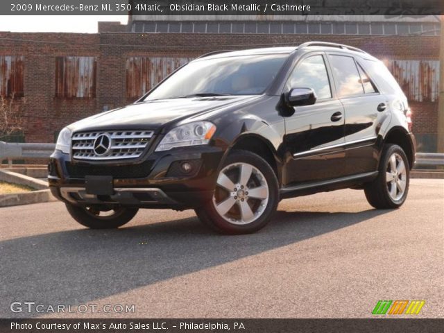 2009 Mercedes-Benz ML 350 4Matic in Obsidian Black Metallic