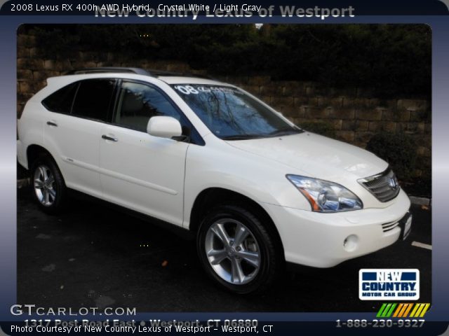 2008 Lexus RX 400h AWD Hybrid in Crystal White