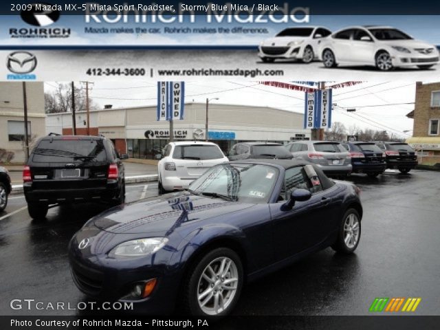 2009 Mazda MX-5 Miata Sport Roadster in Stormy Blue Mica