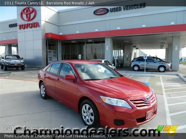 2011 Toyota Camry LE in Barcelona Red Metallic