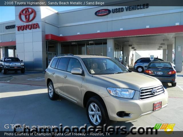 2008 Toyota Highlander  in Sandy Beach Metallic