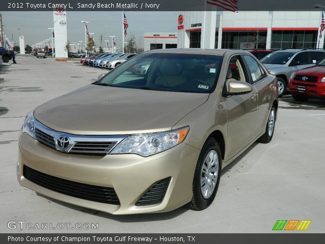 2012 Toyota Camry L in Sandy Beach Metallic