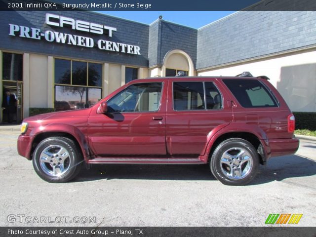 2001 Infiniti QX4  in Burgundy Metallic