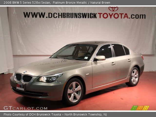 2008 BMW 5 Series 528xi Sedan in Platinum Bronze Metallic