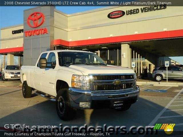 2008 Chevrolet Silverado 3500HD LTZ Crew Cab 4x4 in Summit White