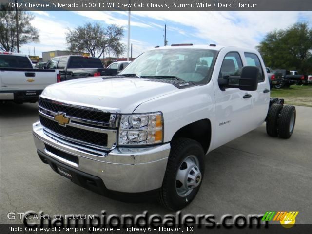 2012 Chevrolet Silverado 3500HD WT Crew Cab Chassis in Summit White
