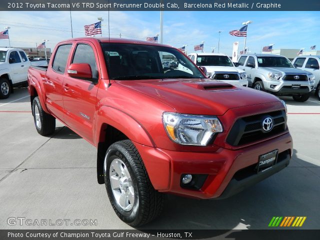 2012 Toyota Tacoma V6 TRD Sport Prerunner Double Cab in Barcelona Red Metallic