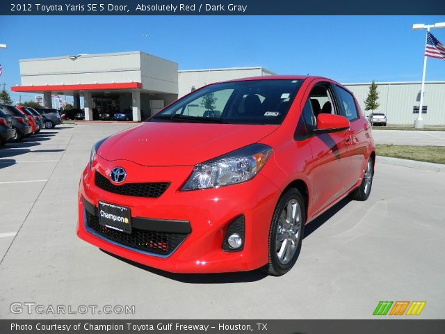 2012 Toyota Yaris SE 5 Door in Absolutely Red