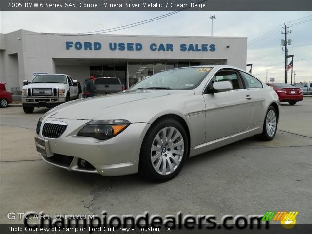 2005 BMW 6 Series 645i Coupe in Mineral Silver Metallic