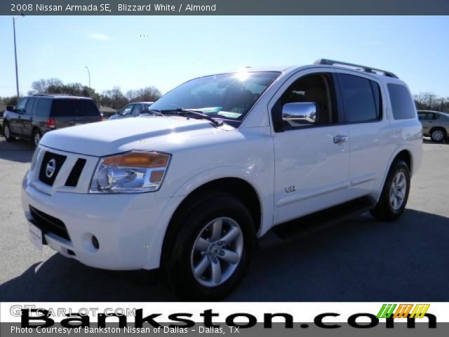 2008 Nissan Armada SE in Blizzard White