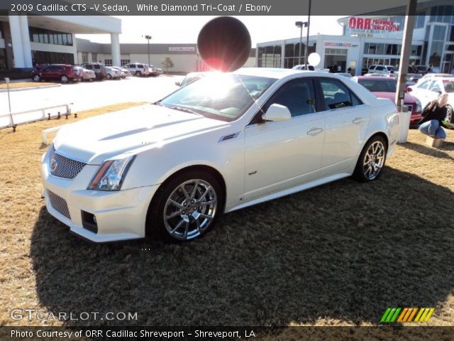 2009 Cadillac CTS -V Sedan in White Diamond Tri-Coat