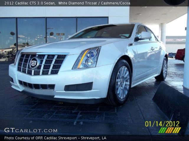 2012 Cadillac CTS 3.0 Sedan in White Diamond Tricoat