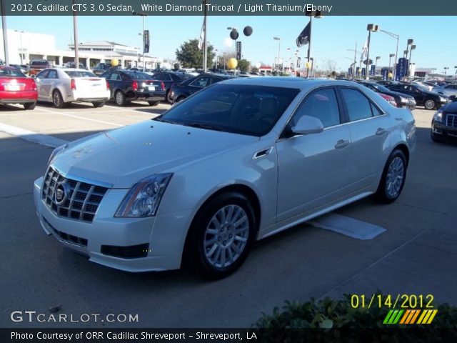 2012 Cadillac CTS 3.0 Sedan in White Diamond Tricoat