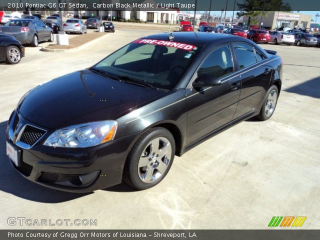 2010 Pontiac G6 GT Sedan in Carbon Black Metallic