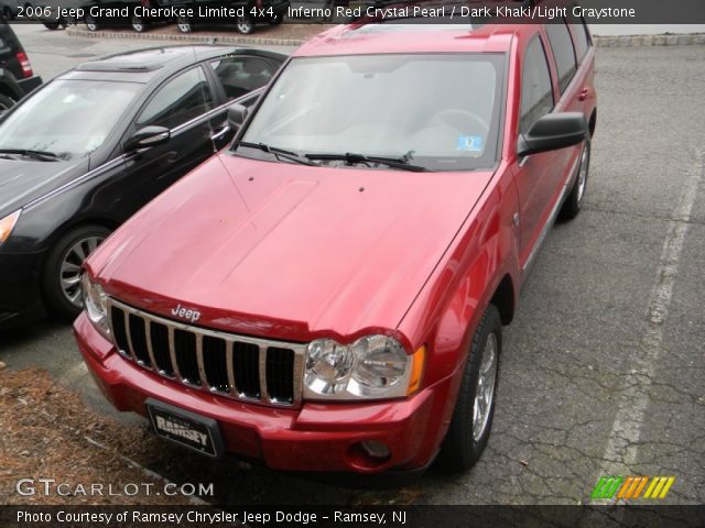 2006 Jeep Grand Cherokee Limited 4x4 in Inferno Red Crystal Pearl