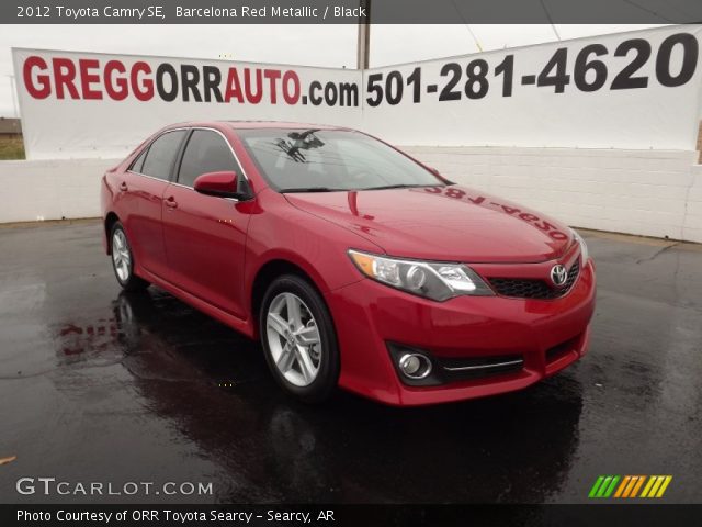 2012 Toyota Camry SE in Barcelona Red Metallic