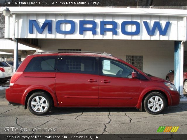 2005 Nissan Quest 3.5 SL in Autumn Red Metallic