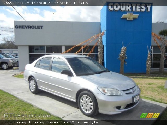 2005 Honda Civic LX Sedan in Satin Silver Metallic