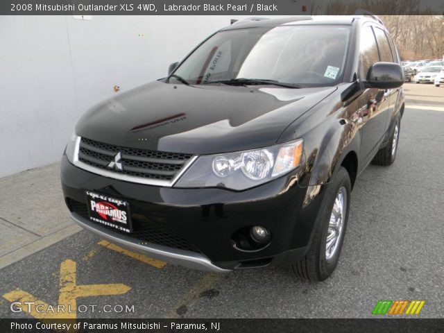 2008 Mitsubishi Outlander XLS 4WD in Labrador Black Pearl