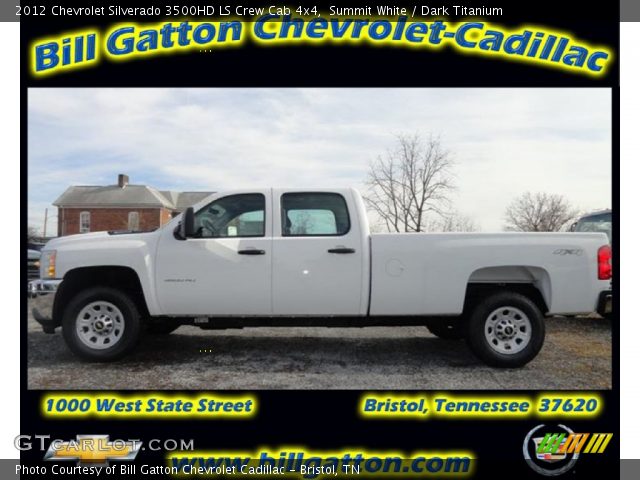 2012 Chevrolet Silverado 3500HD LS Crew Cab 4x4 in Summit White
