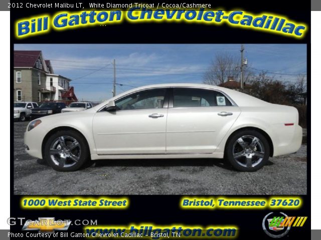 2012 Chevrolet Malibu LT in White Diamond Tricoat