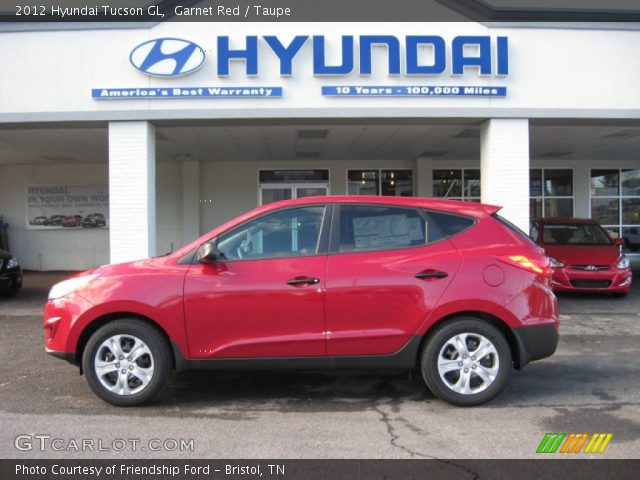 2012 Hyundai Tucson GL in Garnet Red