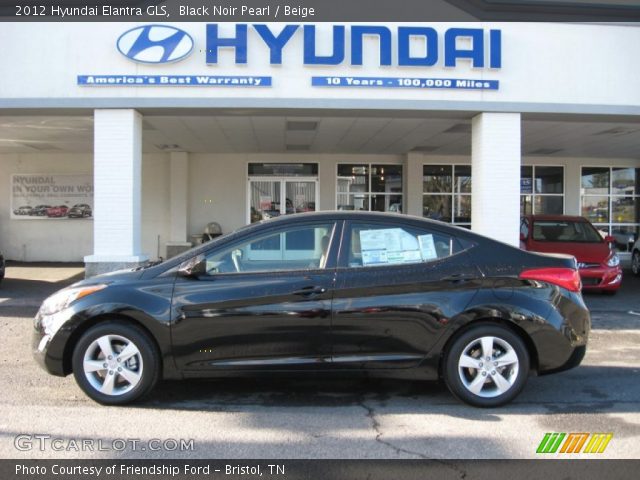 2012 Hyundai Elantra GLS in Black Noir Pearl