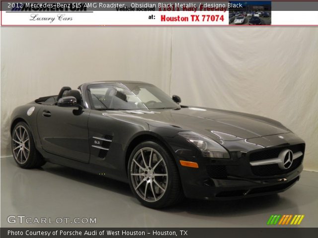 2012 Mercedes-Benz SLS AMG Roadster in Obsidian Black Metallic