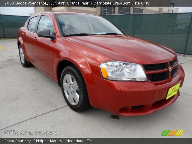 2008 Dodge Avenger SE in Sunburst Orange Pearl