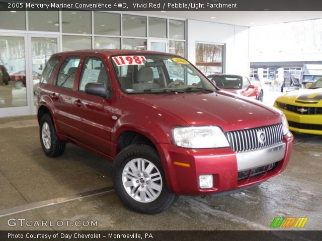 2005 Mercury Mariner Convenience 4WD in Vivid Red