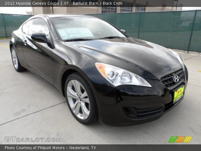 2012 Hyundai Genesis Coupe 2.0T in Bathurst Black