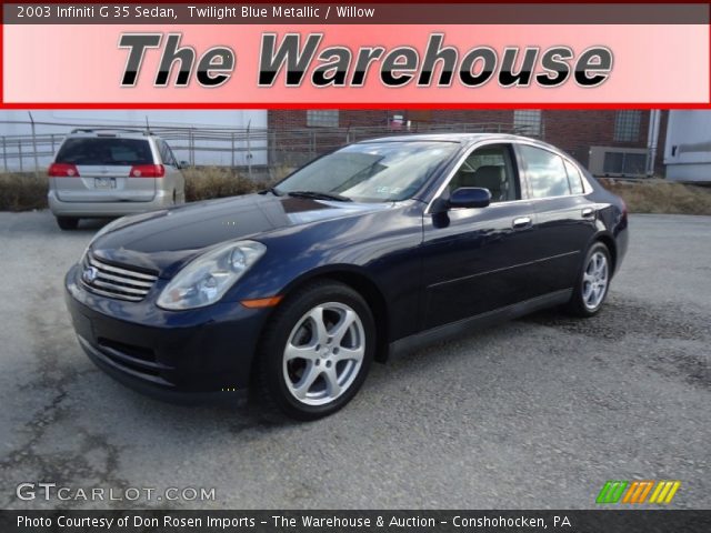 2003 Infiniti G 35 Sedan in Twilight Blue Metallic