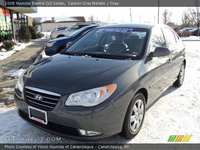 2008 Hyundai Elantra GLS Sedan in Carbon Gray Metallic