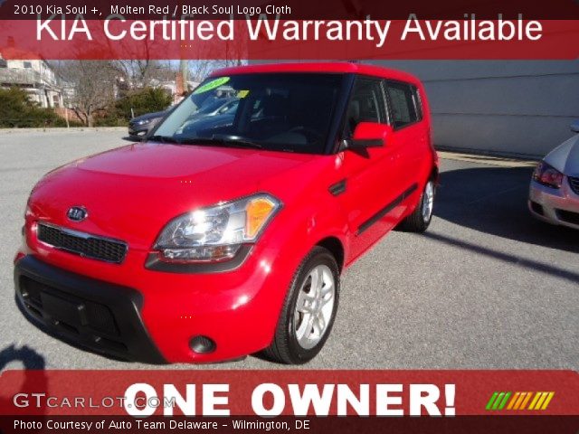 2010 Kia Soul + in Molten Red