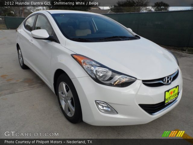 2012 Hyundai Elantra GLS in Shimmering White