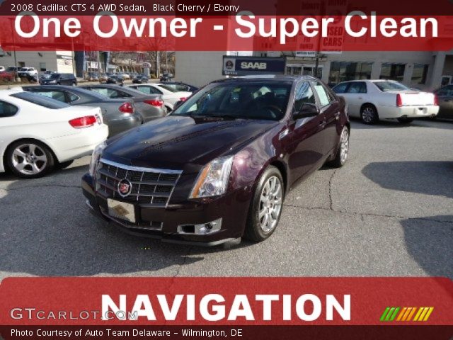 2008 Cadillac CTS 4 AWD Sedan in Black Cherry