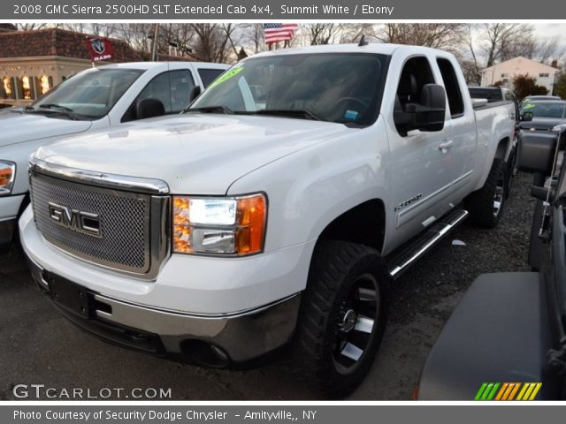 2008 GMC Sierra 2500HD SLT Extended Cab 4x4 in Summit White
