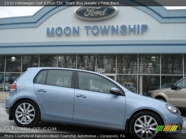 2010 Volkswagen Golf 4 Door TDI in Shark Blue Metallic