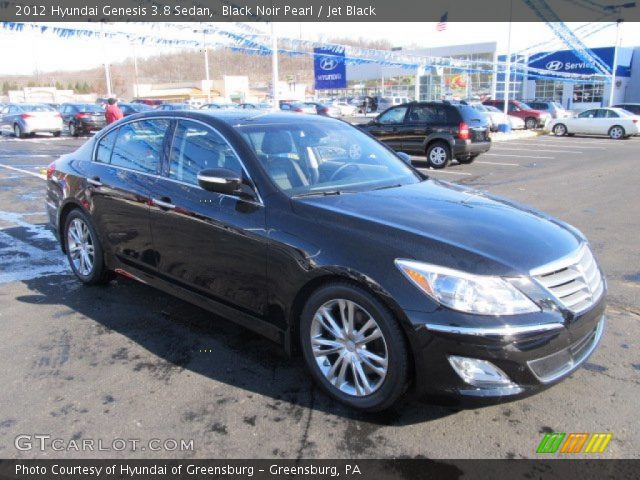 2012 Hyundai Genesis 3.8 Sedan in Black Noir Pearl