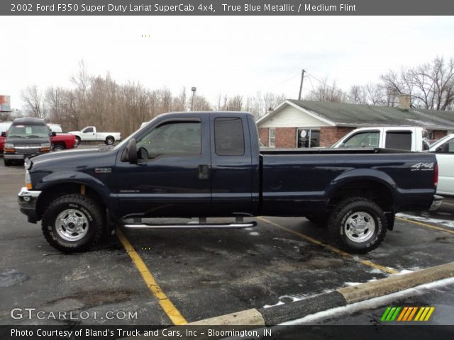 2002 Ford F350 Super Duty Lariat SuperCab 4x4 in True Blue Metallic