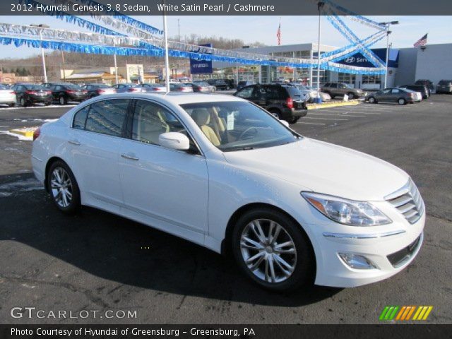 2012 Hyundai Genesis 3.8 Sedan in White Satin Pearl