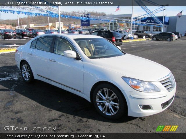 2011 Hyundai Genesis 4.6 Sedan in White Satin Pearl